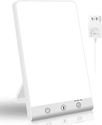 Lampe de Luminothérapie 10000 Lux avec Minuteur et Luminosité Réglable